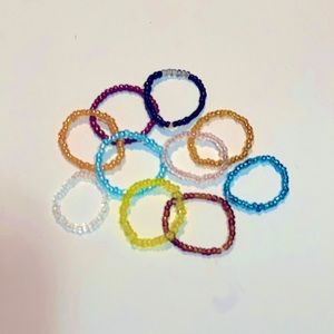 Handmade - Seed bead rings